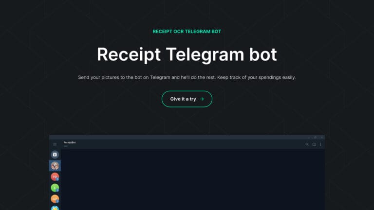 Advanced Receipt Telegram Bot AI Tool Review