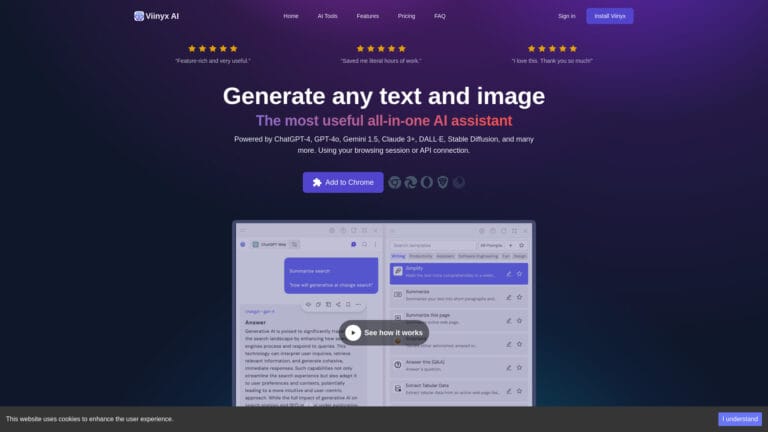 New Viinyx AI AI Tool Review