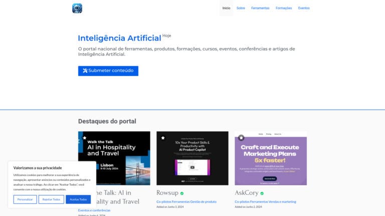 Trending Inteligência Artificial Hoje AI Tool Review
