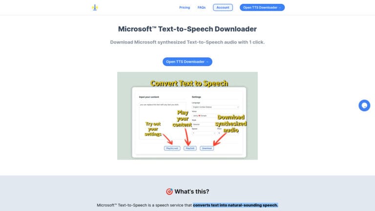 Smart Microsoft Tts Downloader AI Tool Review