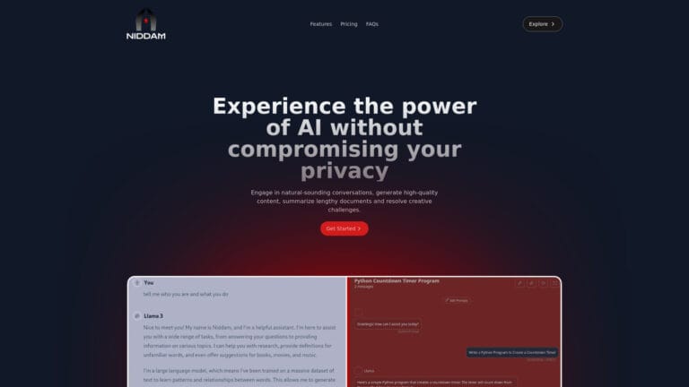 Free Niddam AI Tool Review