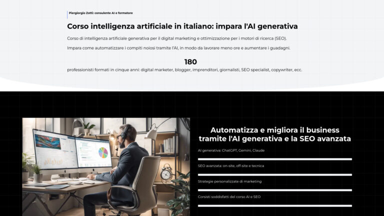 Powerful Piergiorgio Zotti AI Training AI Tool Review