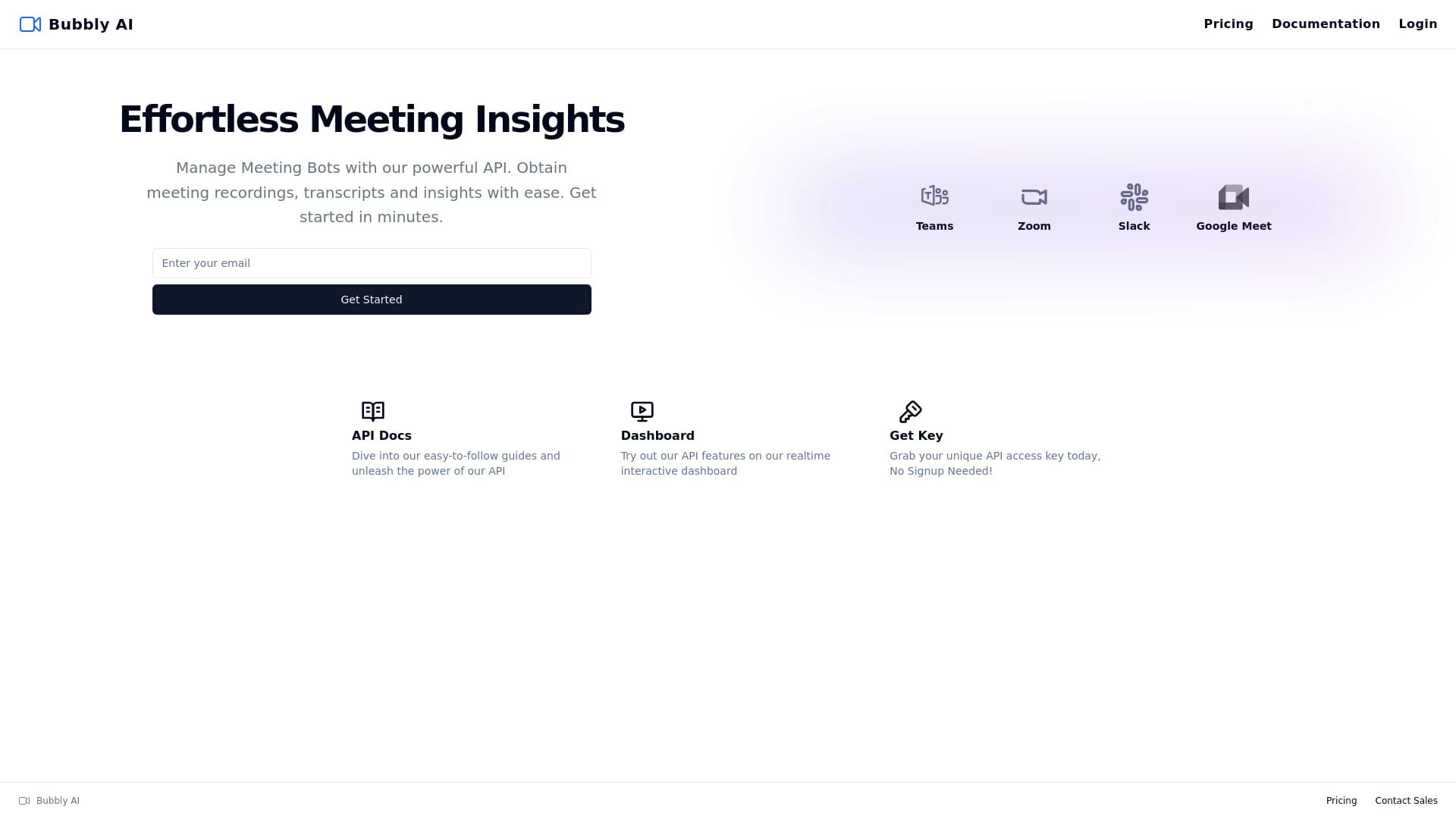 Bubbly Meeting Api logo