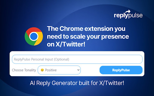 ReplyPulse.com ai chrome extension logo
