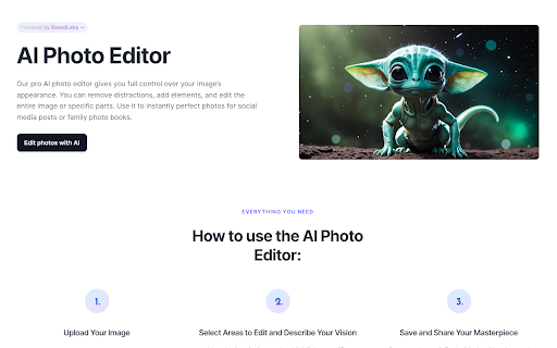 AI Photo Editor ai chrome extension logo