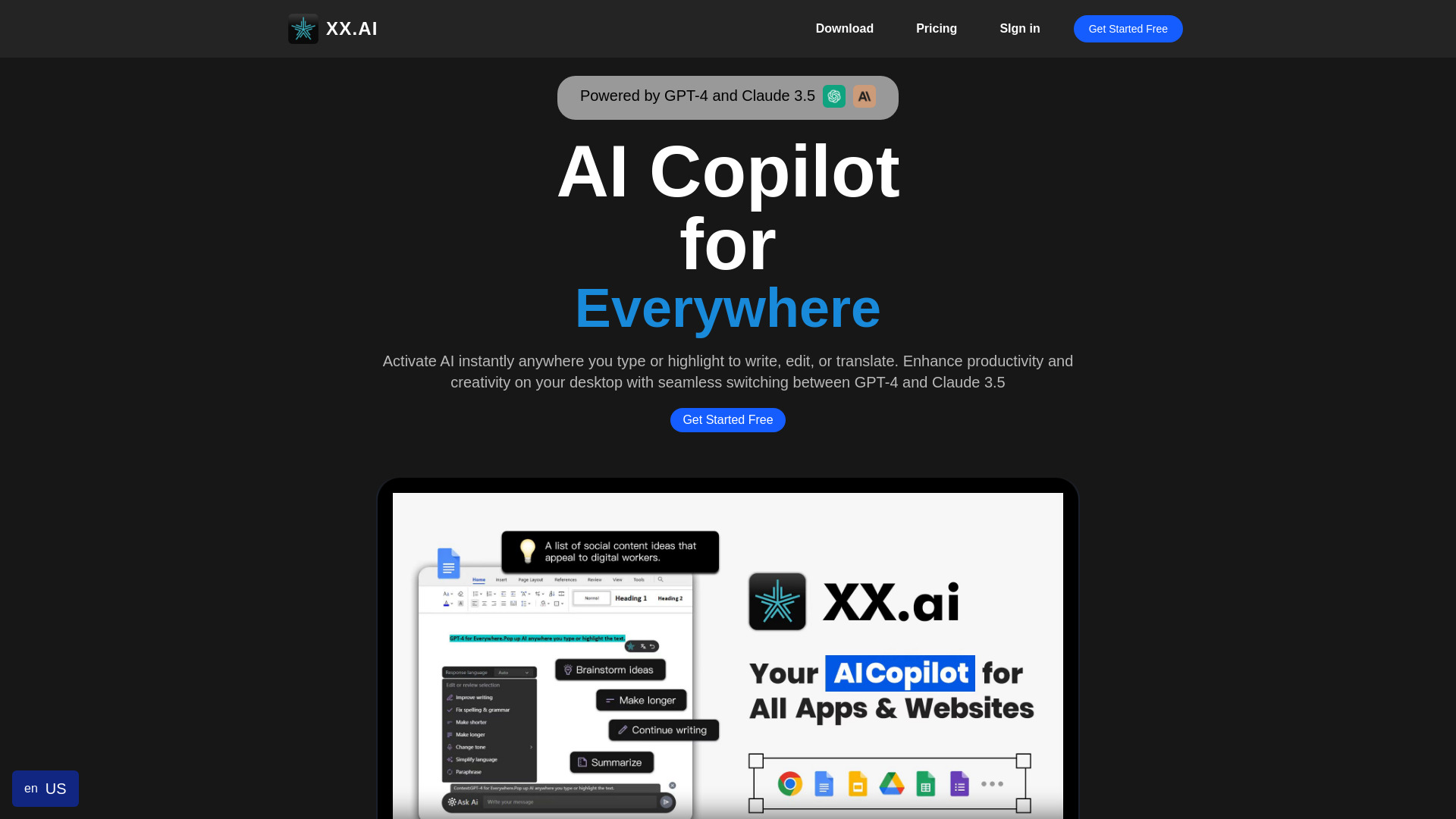 XX.AI logo