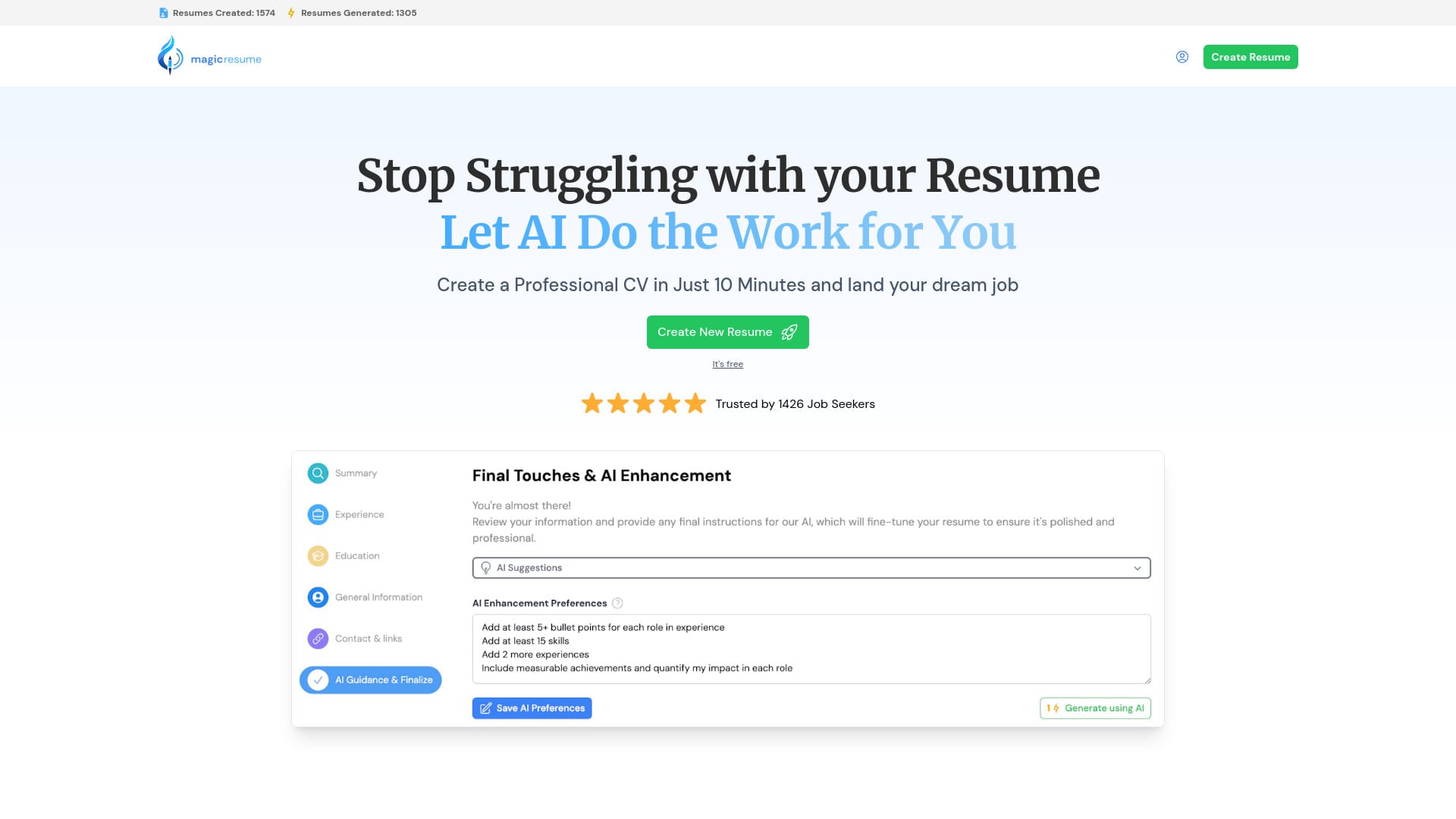 Magic Resume AI logo