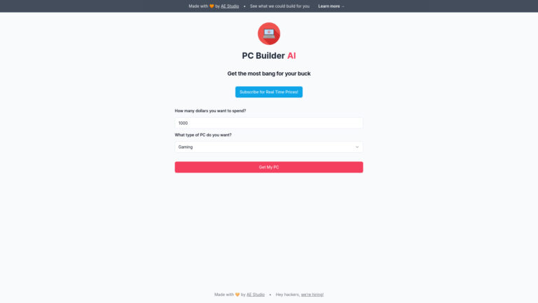 Free Pc Builder AI AI Tool Review