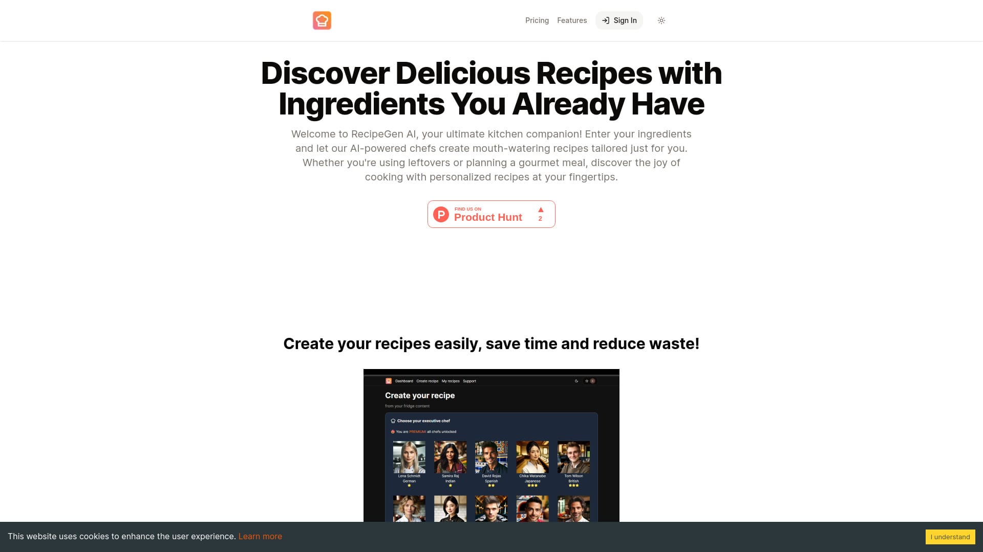 RecipeGen AI logo