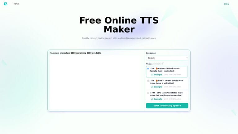 Top Ttsynth.com AI Tool Review