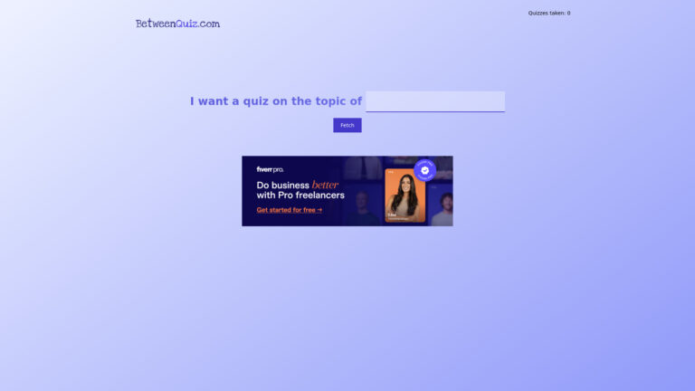 Free Betweenquiz AI Tool Review