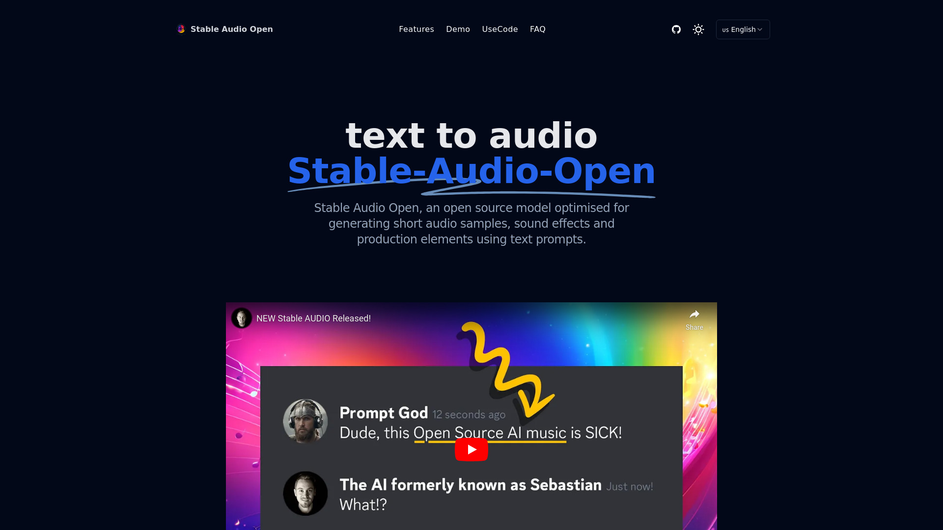Stable Audio Open logo