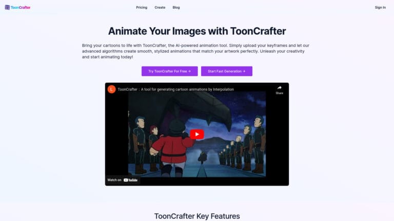 Advanced Tooncrafter AI Tool Review