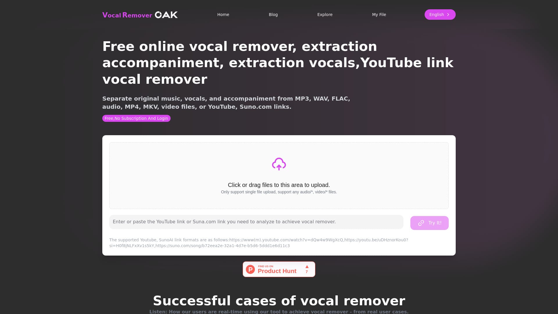 Vocal Remover Oak