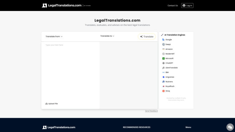 Top Legaltranslations.com AI Tool Review