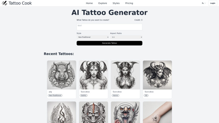 Popular Tattoo Cook AI Tool Review