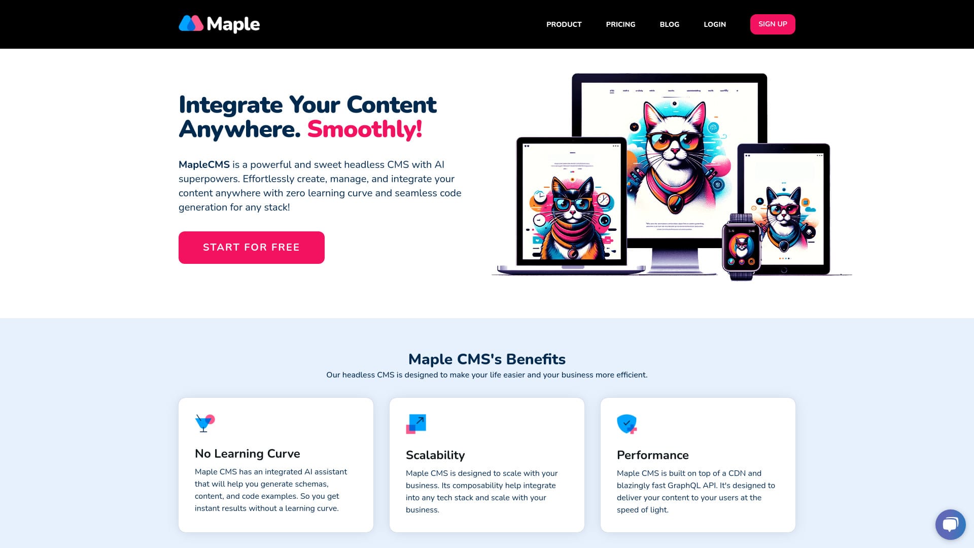 Maple CMS logo