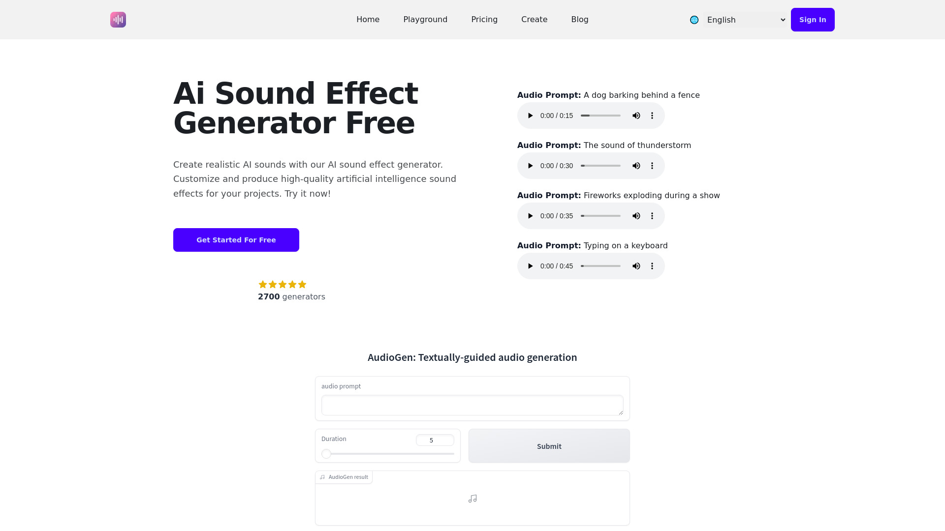 AI Sound Effect Generator logo