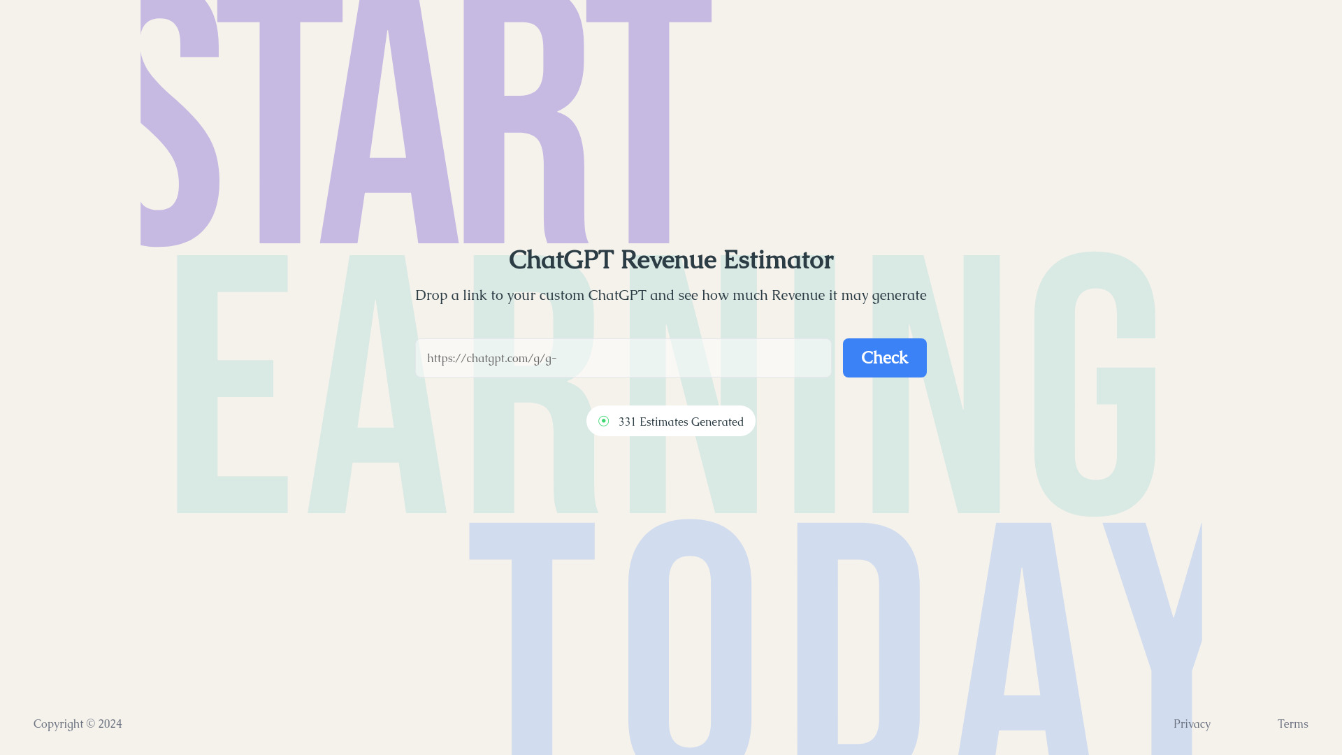 ChatGPT Revenue Estimator logo
