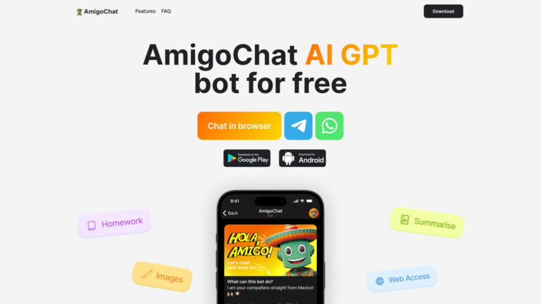 Powerful Amigochat AI Tool Review