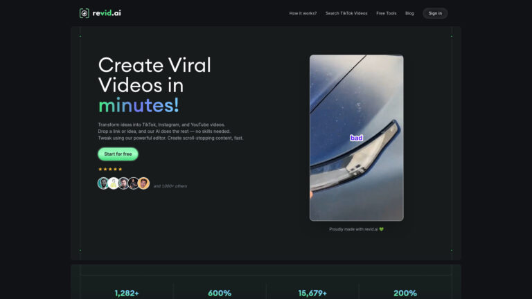 Trending Revid.ai AI Tool Review