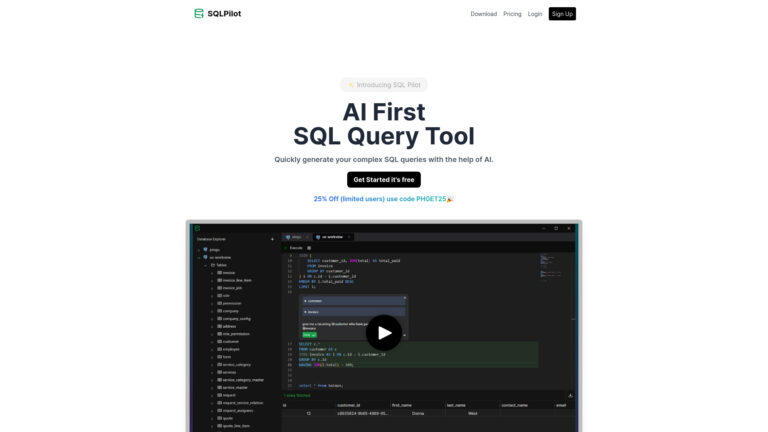 Innovative Sqlpilot AI Tool Review