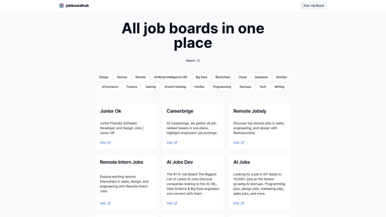 Powerful Job Board Hub AI Tool Review