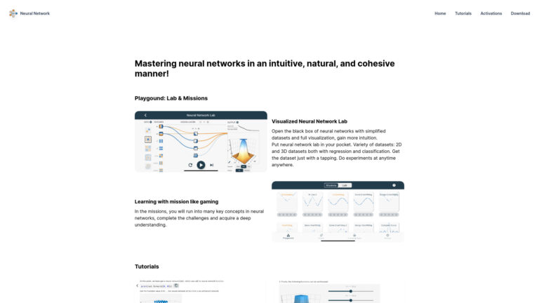 New Interactive Tutorials On Neural Networks And Deep Learning AI Tool Review