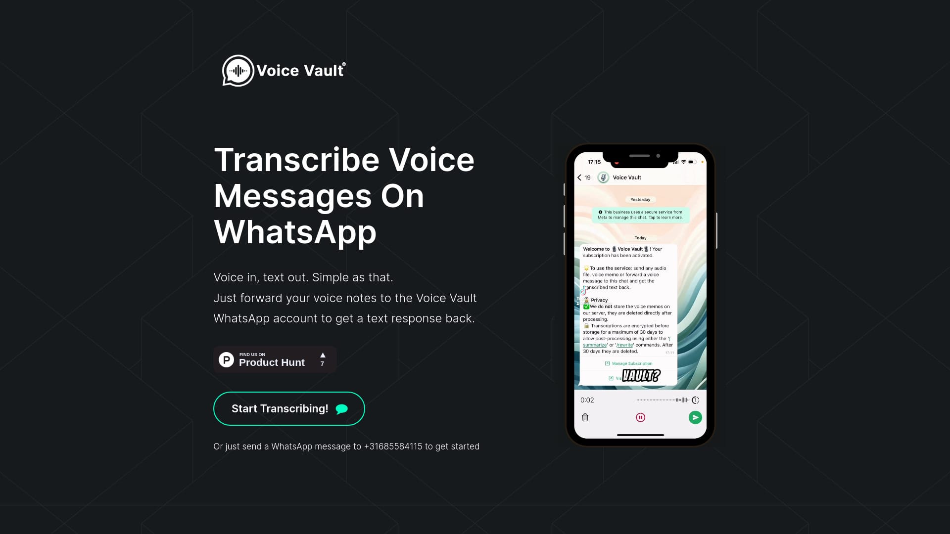 Voice Vault logo