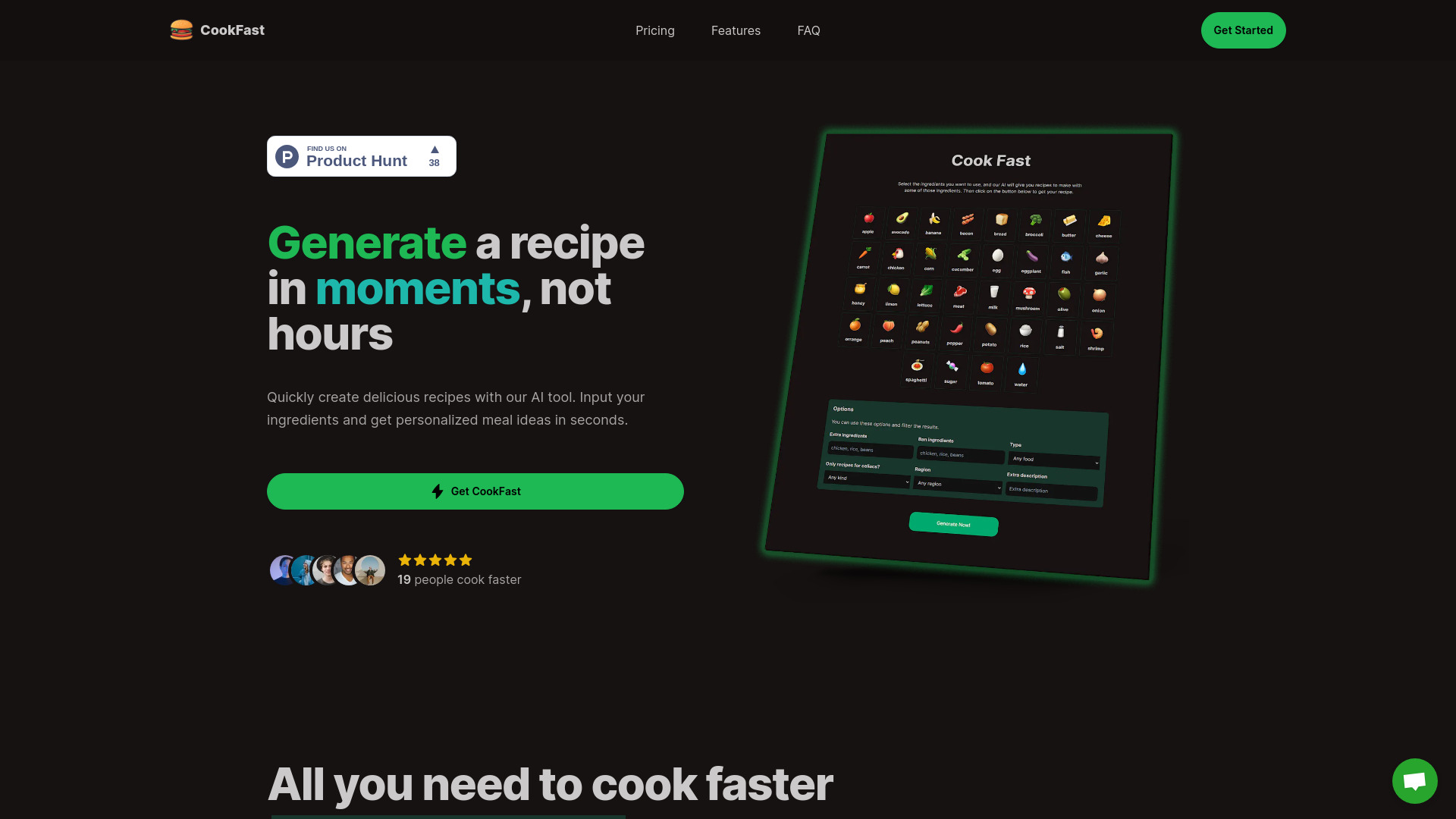 CookFast logo