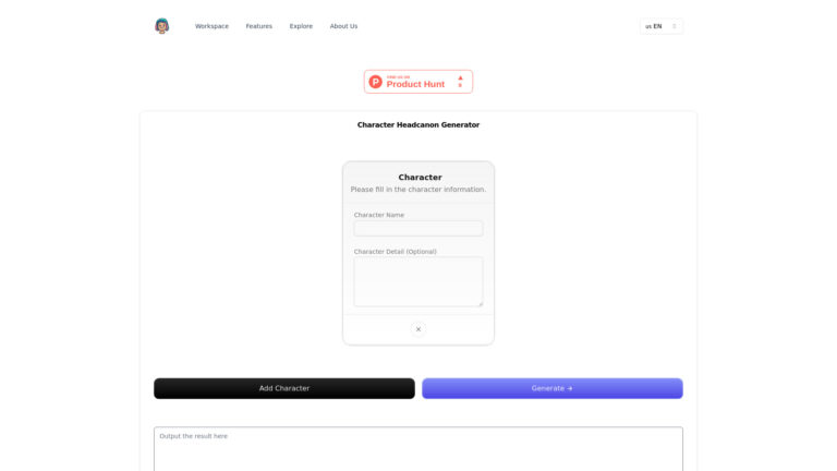 Trending Character Headcanon Generator AI Tool Review