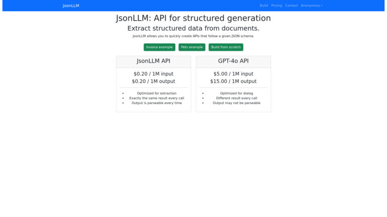 Powerful Jsonllm AI Tool Review