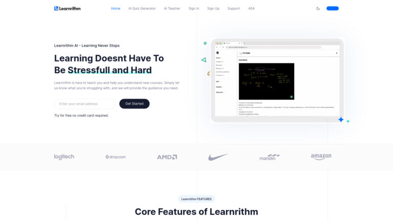 Advanced Learnrithm AI AI Tool Review