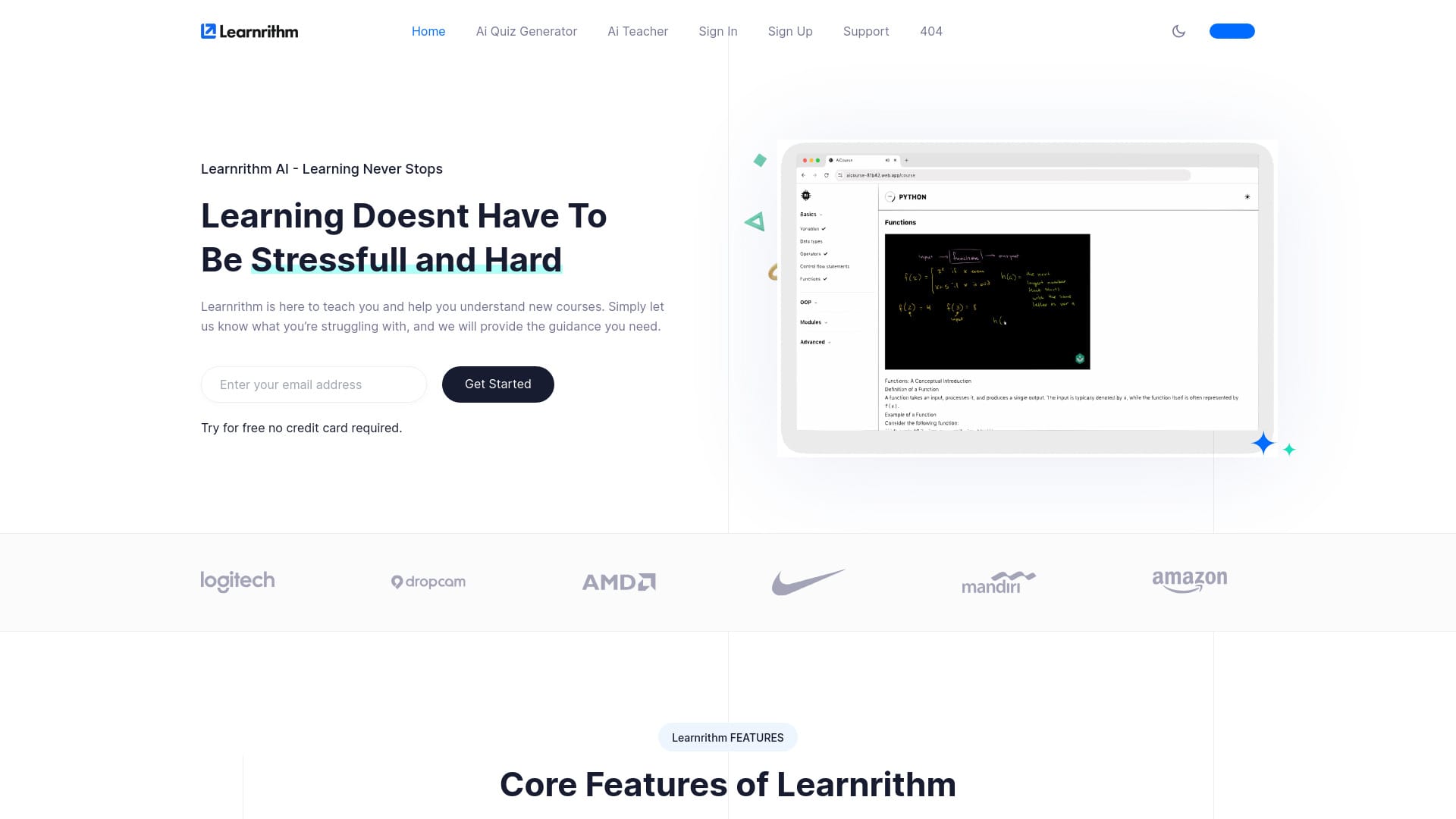 Learnrithm AI logo
