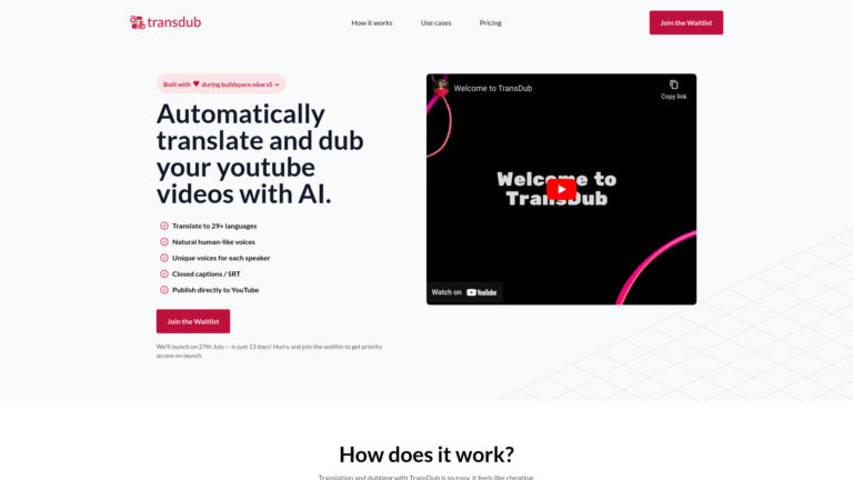 Popular Transdub AI Tool Review