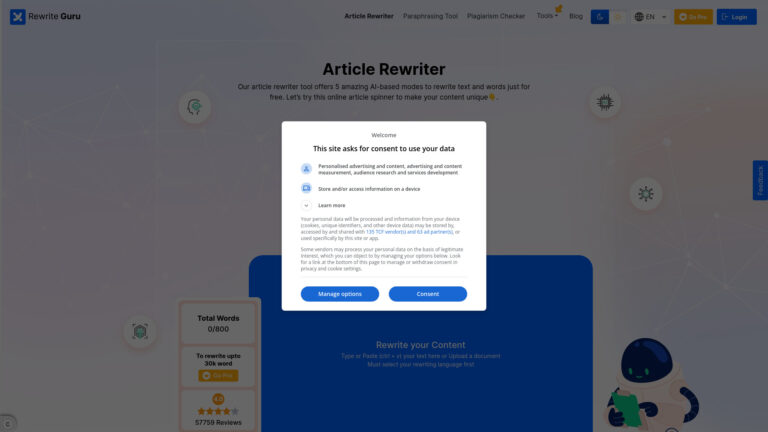 Innovative Rewriteguru AI Tool Review