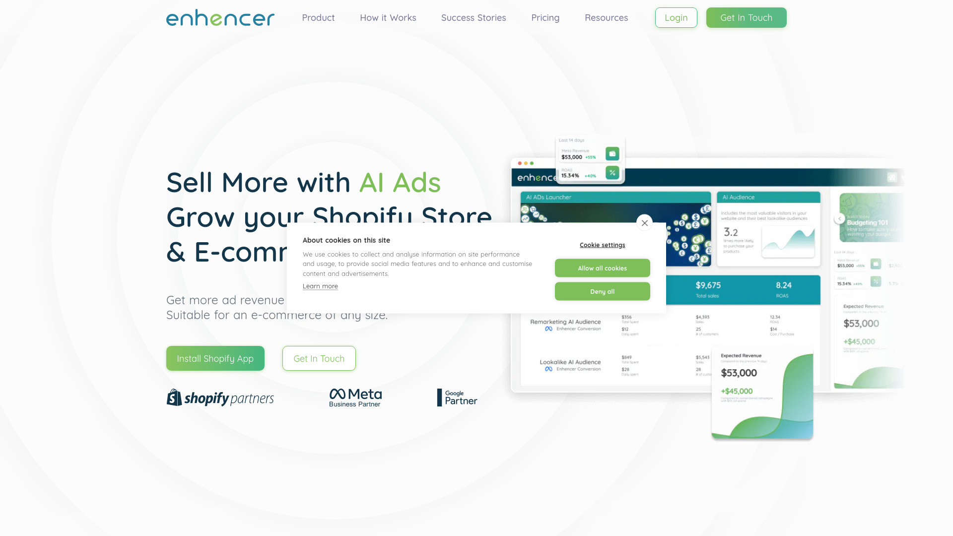 Enhencer AI Ads logo