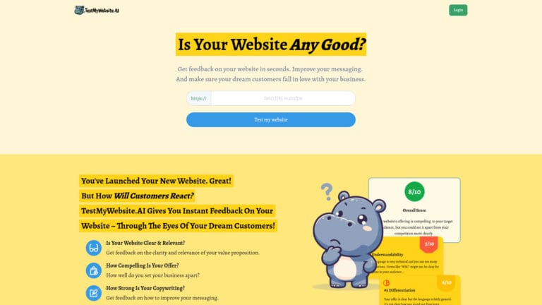 New Testmywebsite.ai AI Tool Review