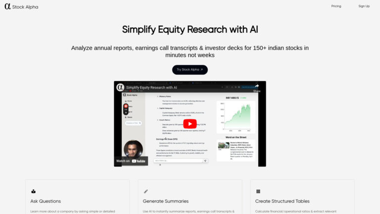 Advanced Stock Alpha AI Tool Review