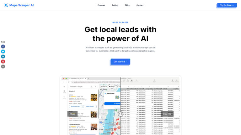 Trending Maps Scraper AI AI Tool Review