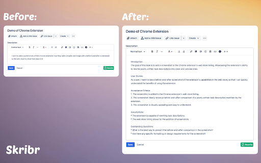 Skribr ai chrome extension logo