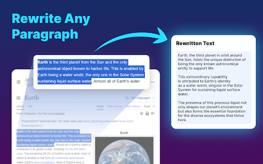 Text Rewriter ai chrome extension logo