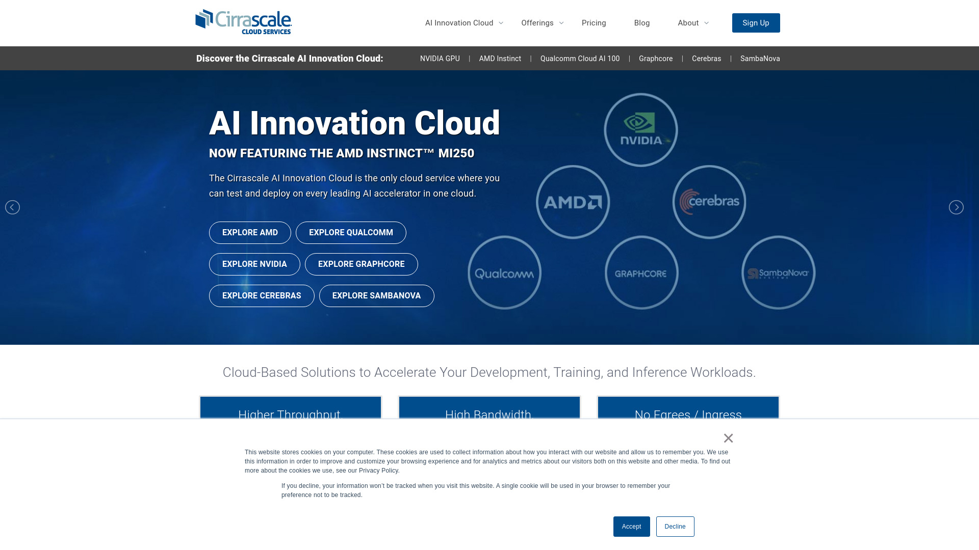 Cirrascale Cloud Services logo