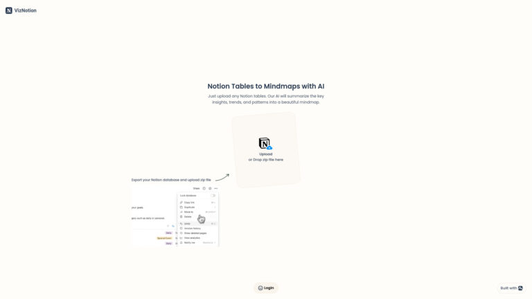 Popular Notion Data To Mindmaps With AI AI Tool Review