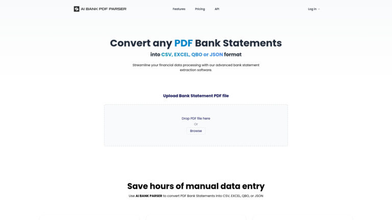 New AI Bank Parser AI Tool Review
