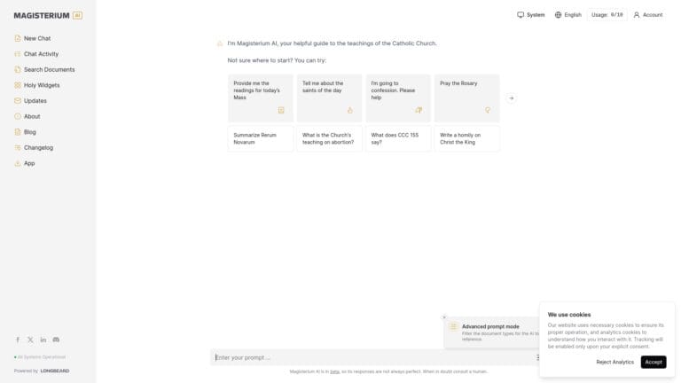 Innovative Magisterium AI AI Tool Review