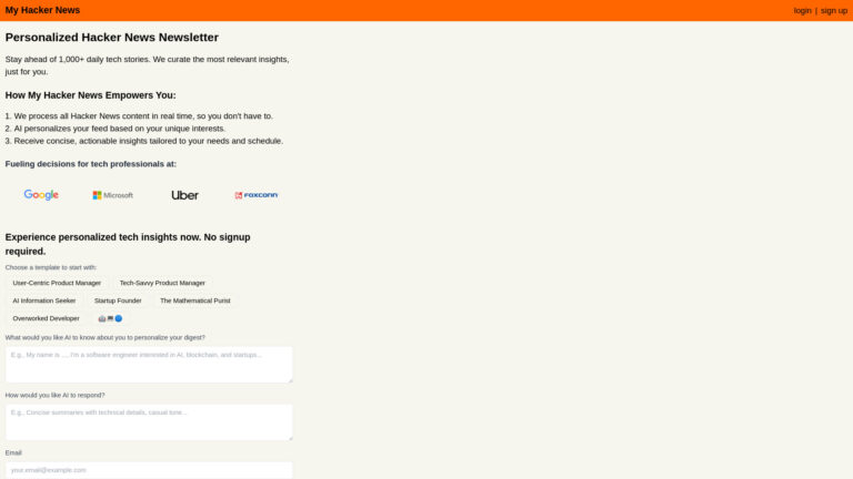 Popular My Hacker News AI Tool Review