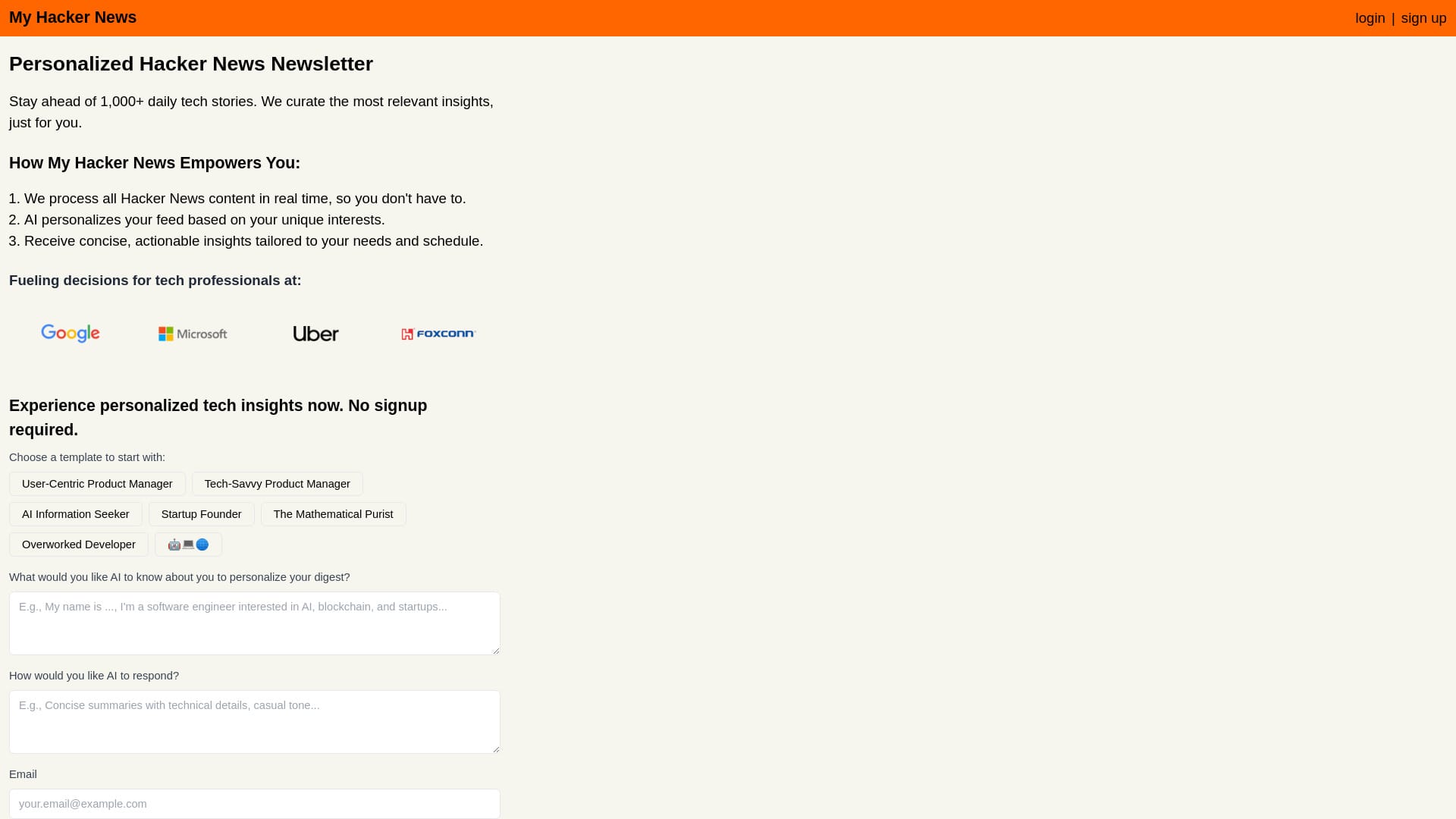 My Hacker News logo