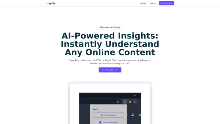 Advanced Cognify Insights AI Tool Review