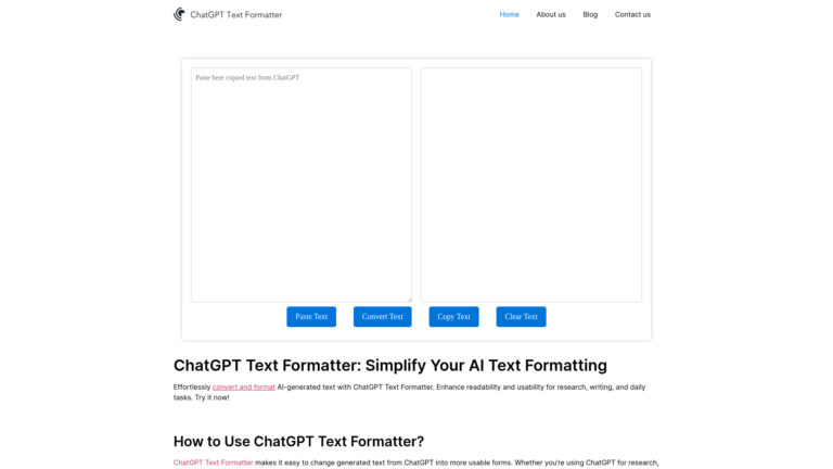 Free AI Text Formatter AI Tool Review